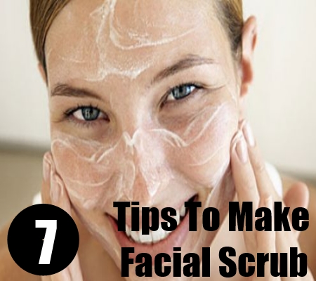 How do you make a homemade facial scrub?